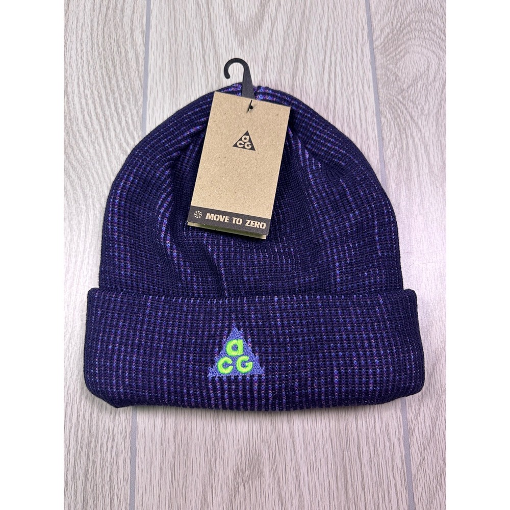 Nike‎ ACG Kids Purple Space Dye Cuffed Beanie Hat FJ6307-599 One Size NWT
